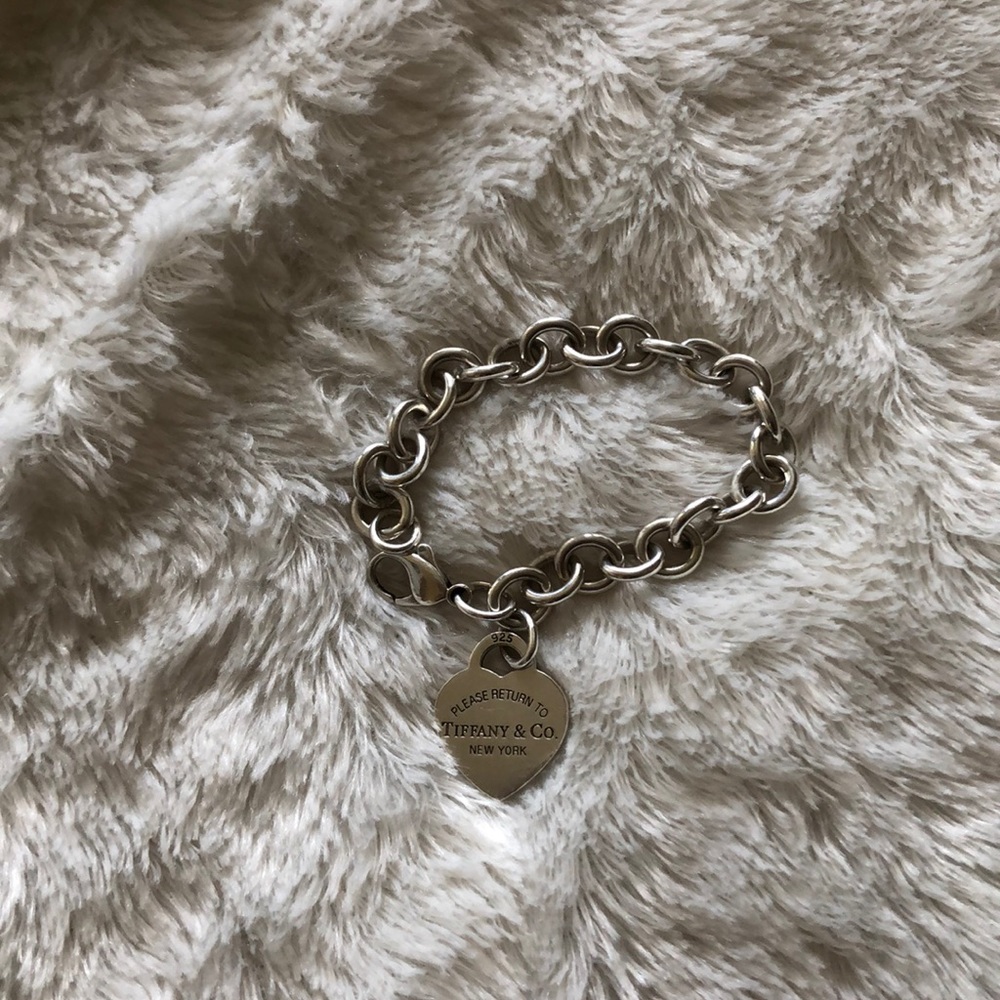 Authentic Tiffany & Co Heart Tag Charm Bracelet